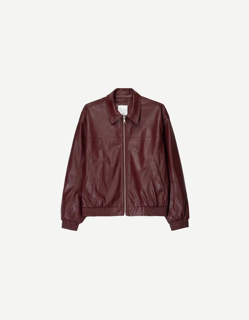 OVERSIZED LEATHER JACKET