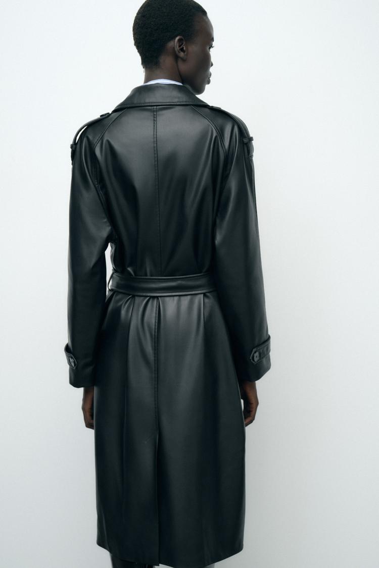 LEATHER TRENCH COAT