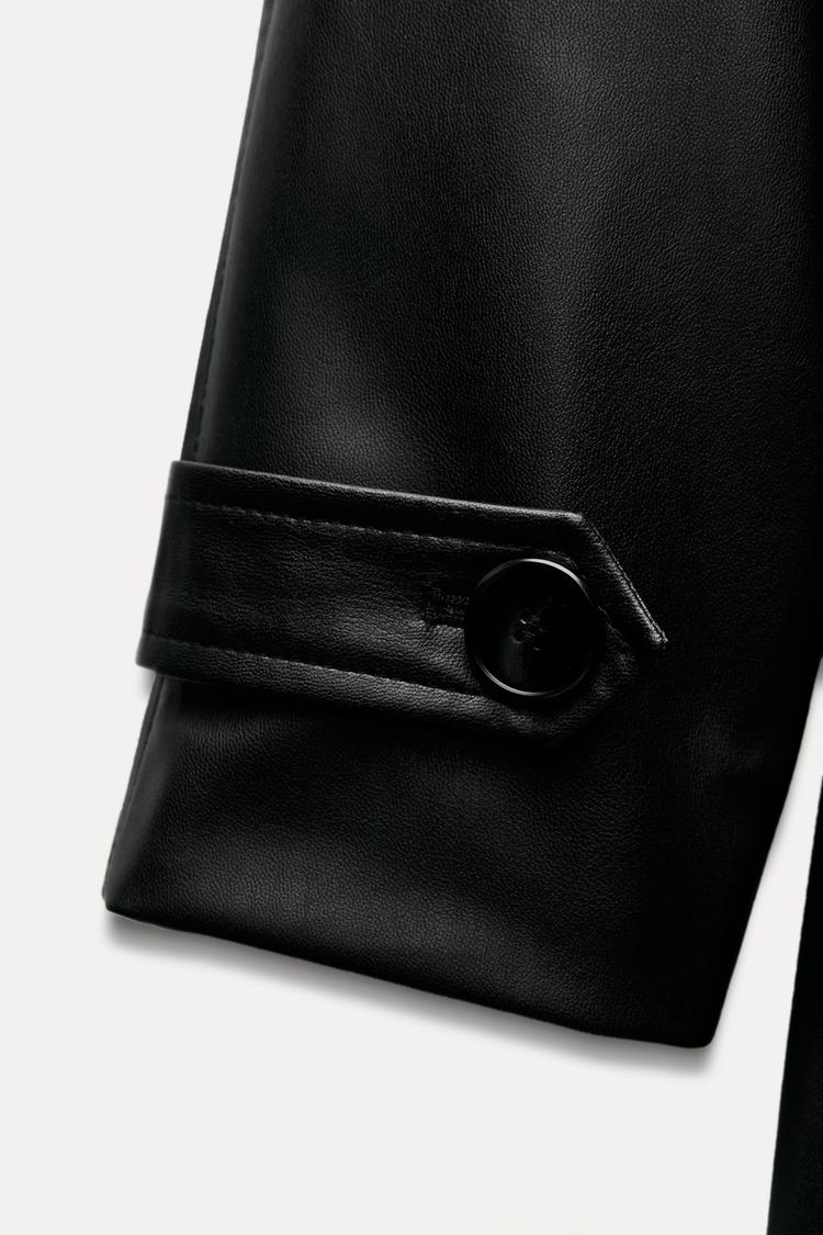 LEATHER TRENCH COAT