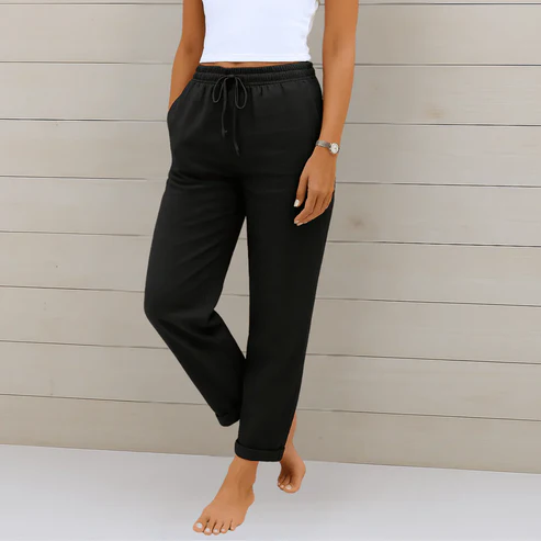 Solena | Airy Linen Trousers for Women