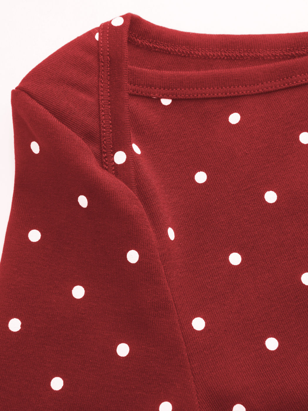 LONG SLEEVE POLKA DRESS