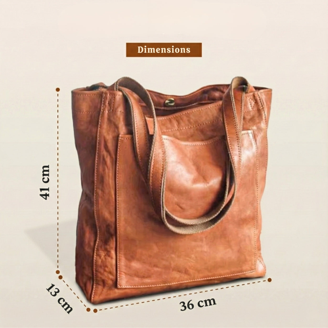 VALLENA | MODERN LEATHER TOTE BAG