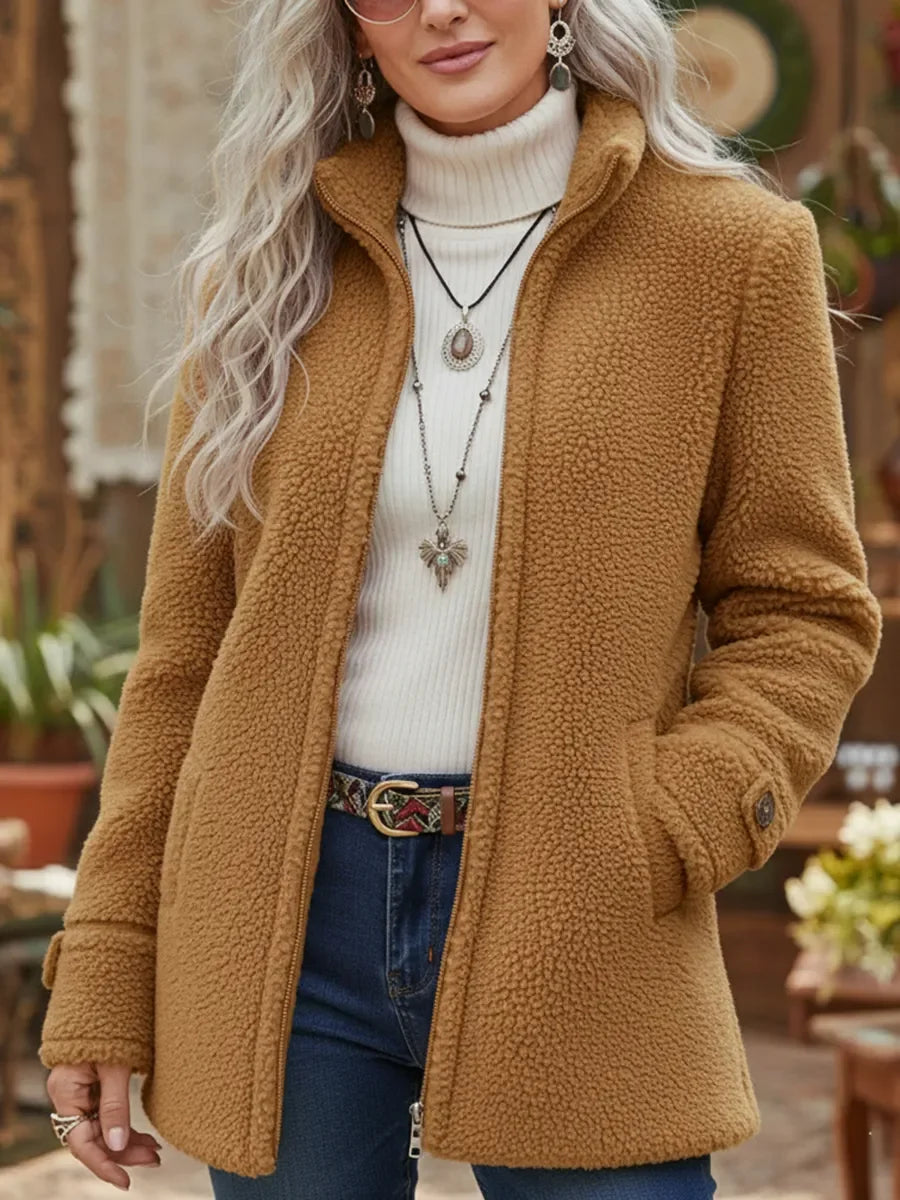 CHANELLE | Stand Collar Jacket