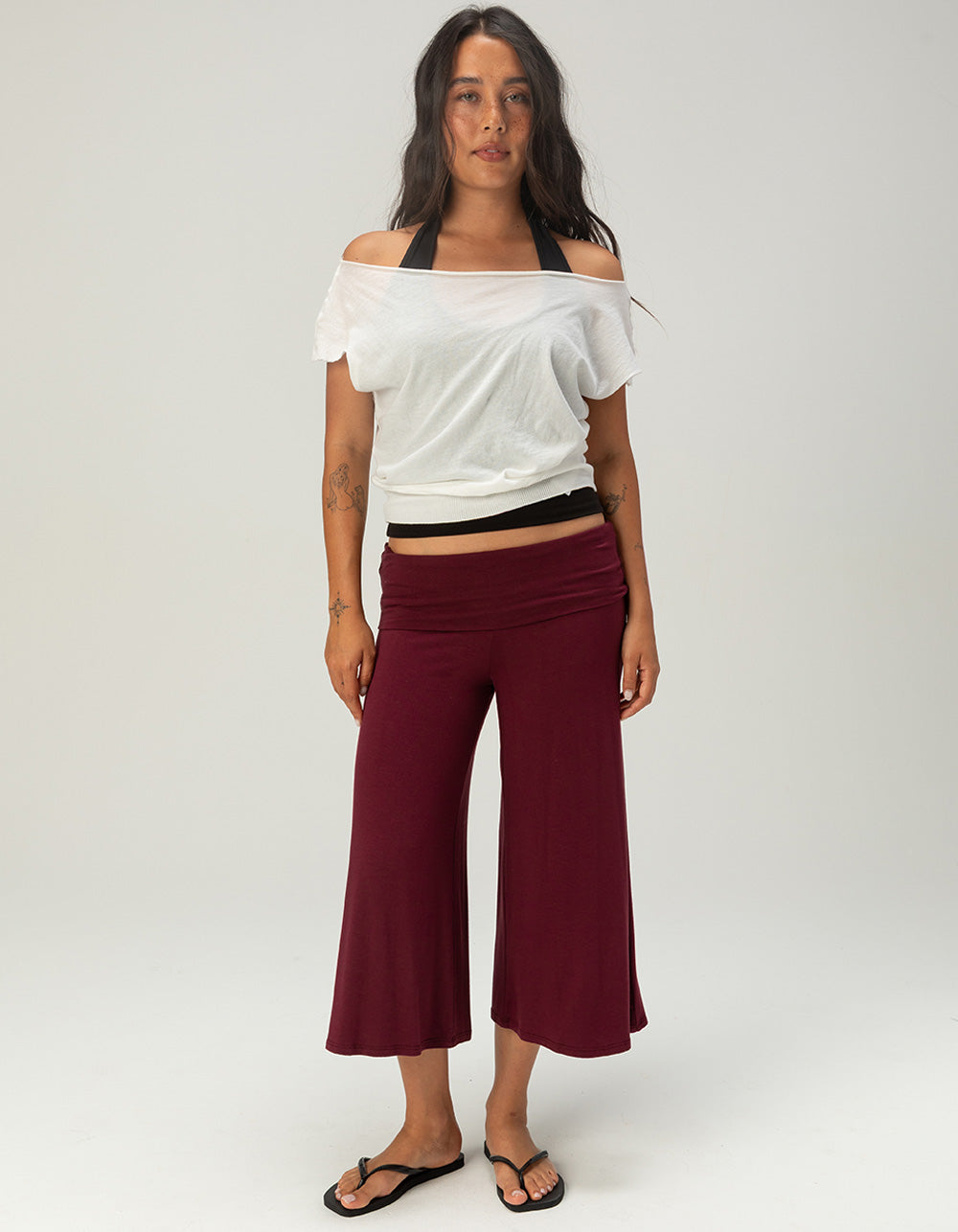 Low-Rise Gaucho Trouser