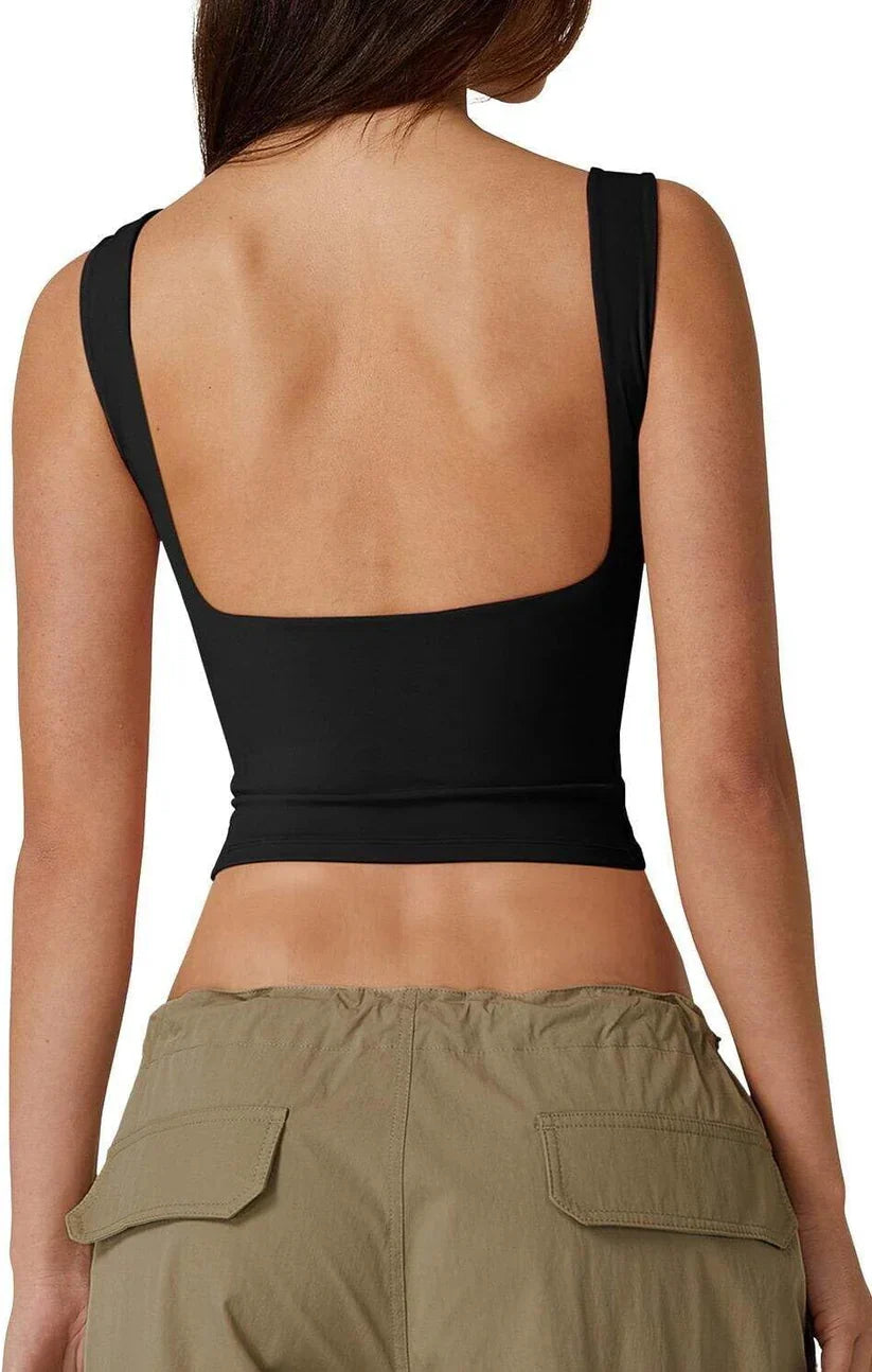 OPEN BACK CROP TOP