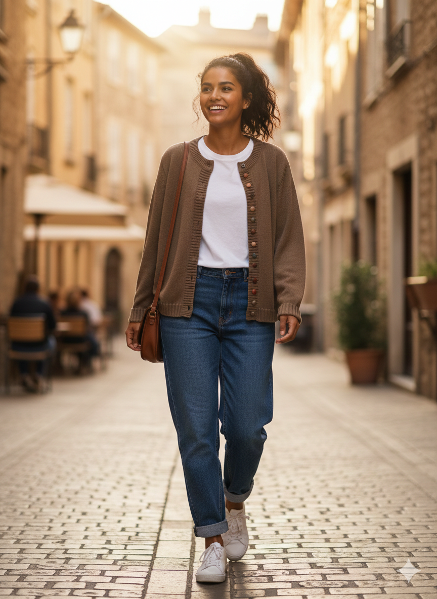 THE KELLY | Women's Grace Button-Detail Cardigan