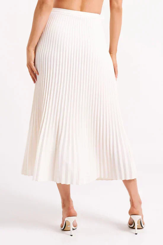 PLEATED MIDI SKIRT