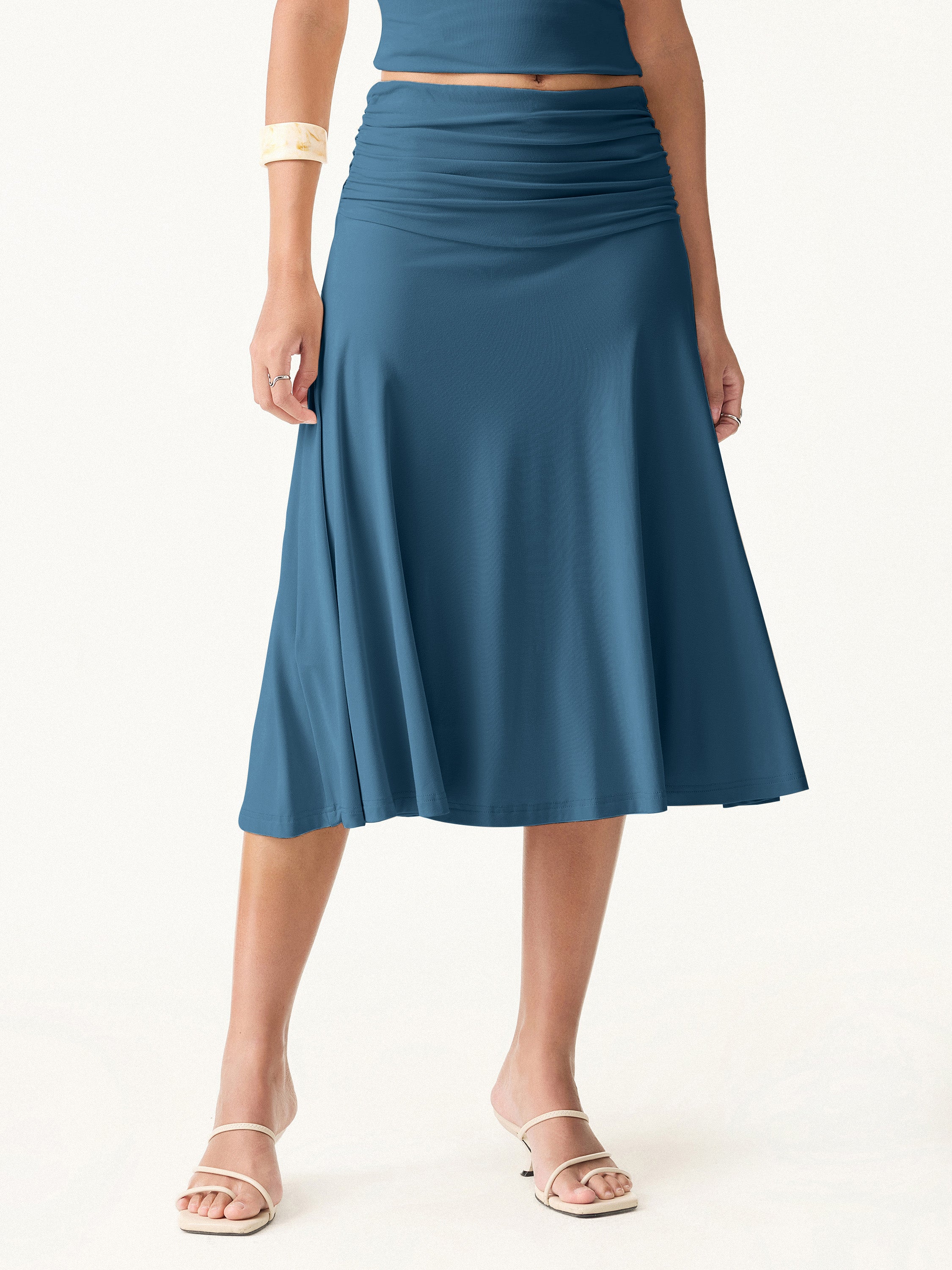 A-Line Midi Skirt
