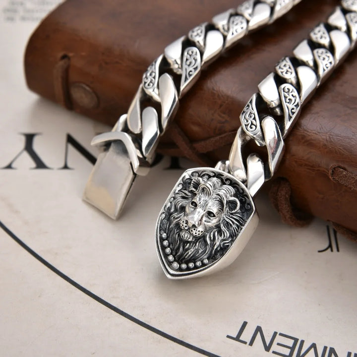 Crowned Guard Silver Bracelet