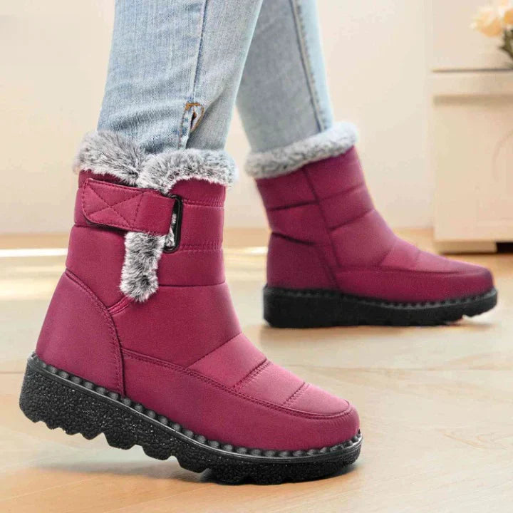 FLEECE LINED ANKLE BOOTS
