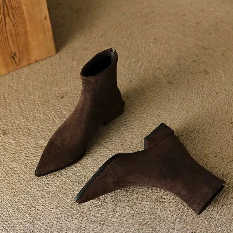 Camille | Elegant Pointed Ankle Boots