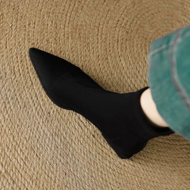 Camille | Elegant Pointed Ankle Boots