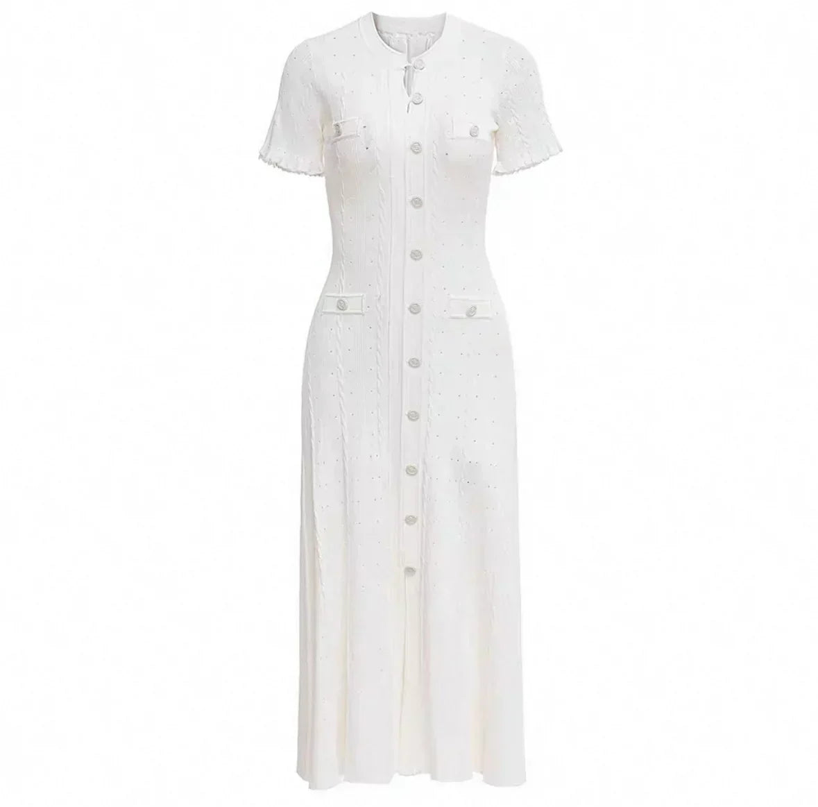 KNITTED MIDI DRESS