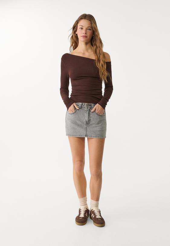 DENIM SKORT