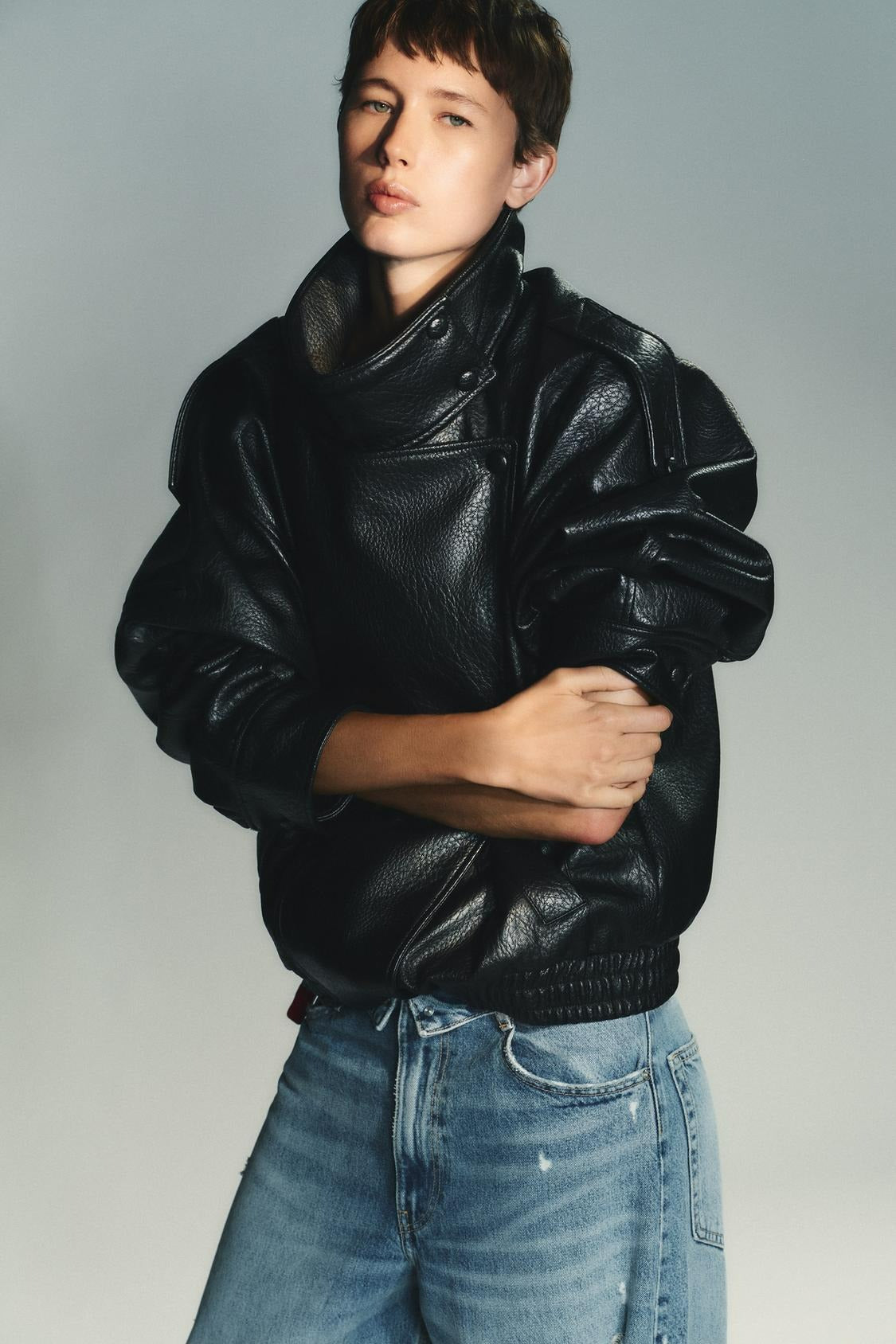 VIRELLA | LEATHER-LOOK JACKET
