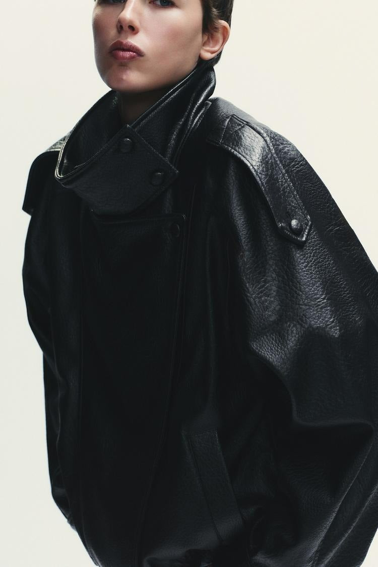 VIRELLA | LEATHER-LOOK JACKET