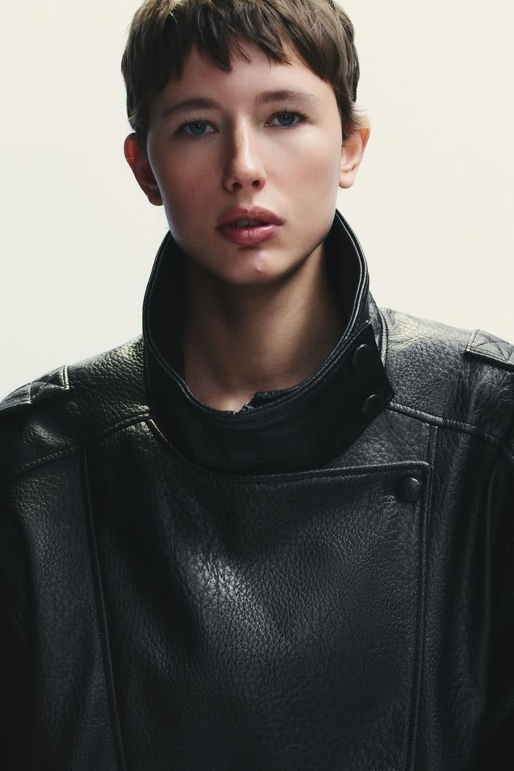 VIRELLA | LEATHER-LOOK JACKET
