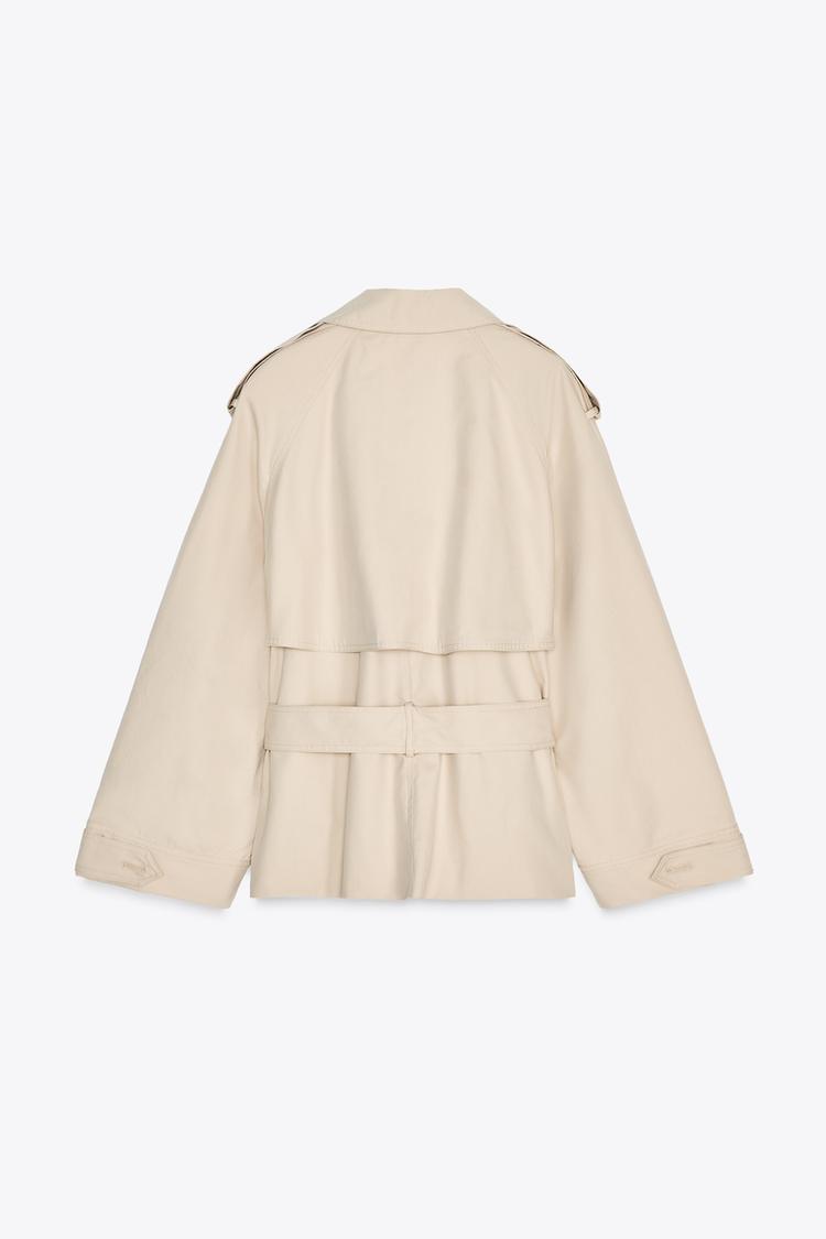 BELTED SHORT TRENCH