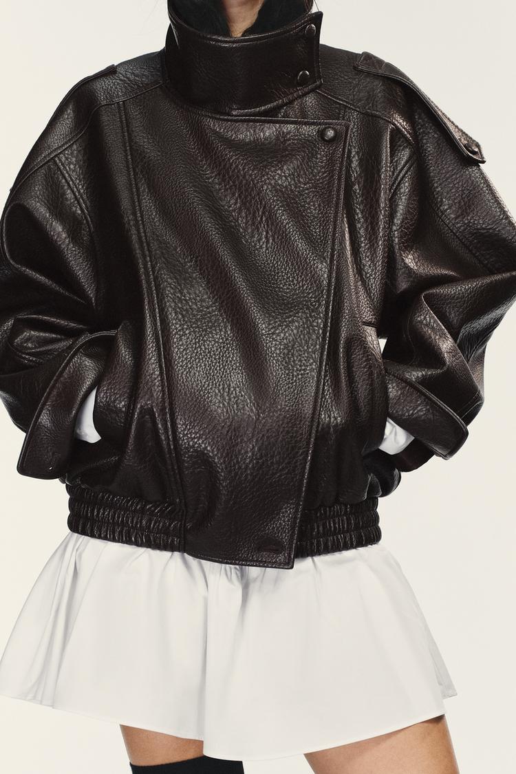 VIRELLA | LEATHER-LOOK JACKET