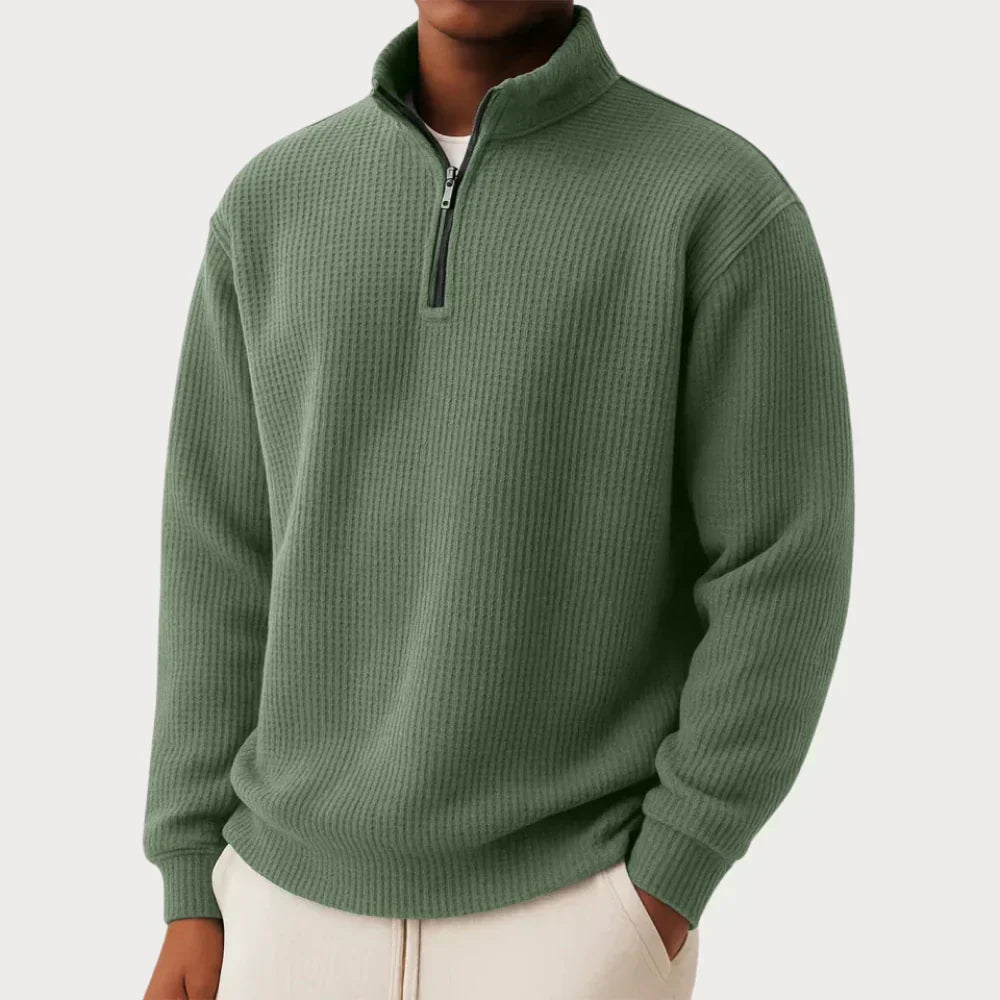 ESSENTIAL KNIT QUARTER ZIP