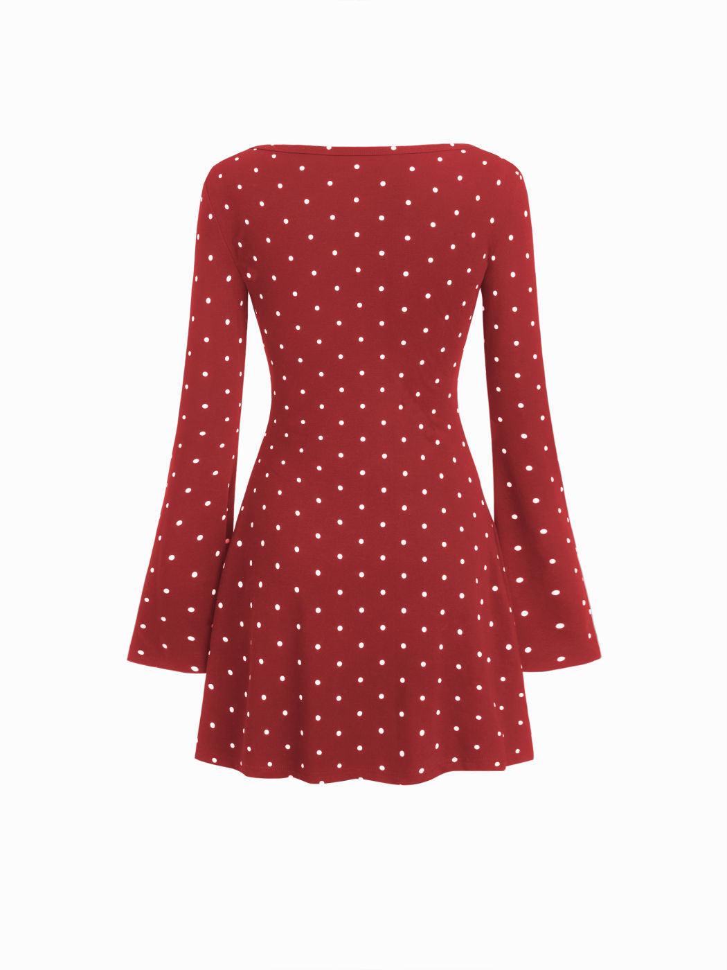 LONG SLEEVE POLKA DRESS