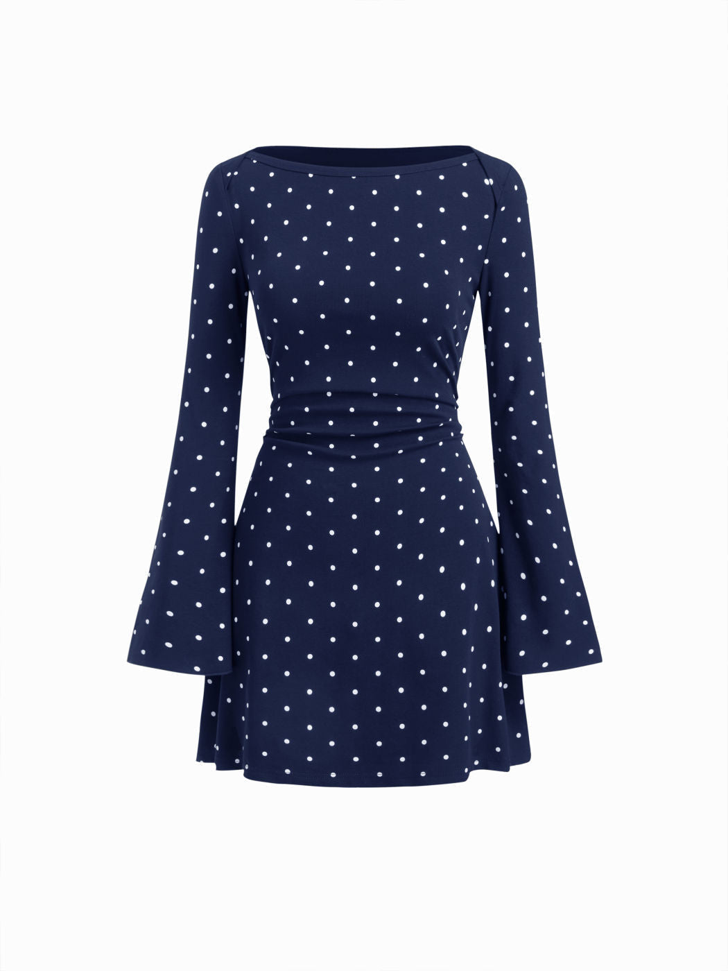LONG SLEEVE POLKA DRESS