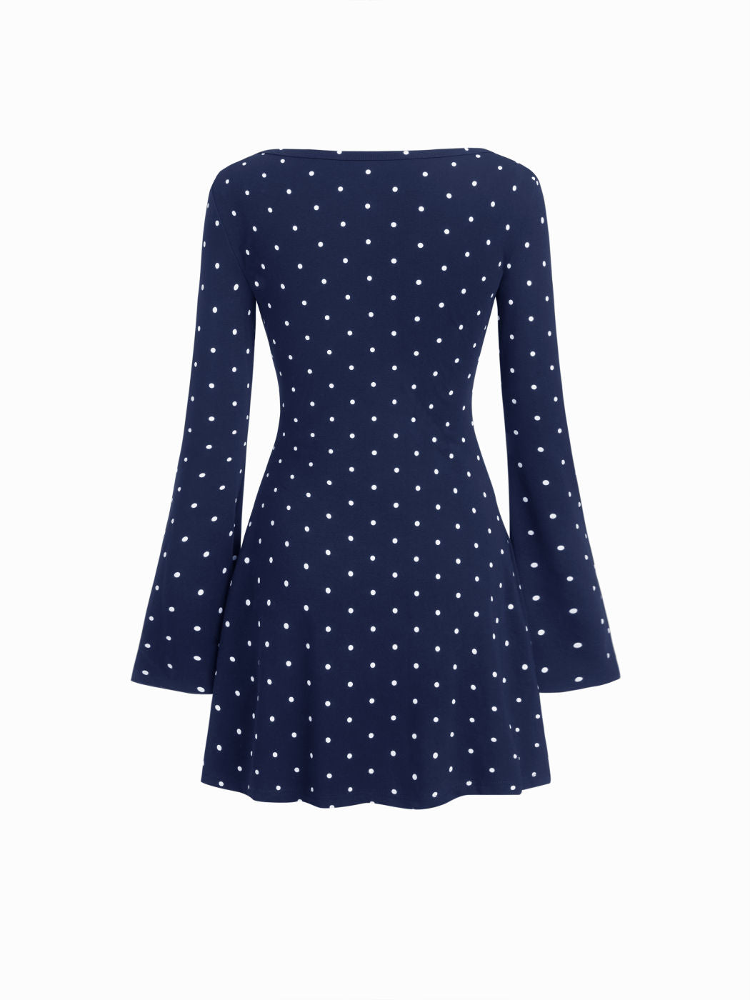 LONG SLEEVE POLKA DRESS