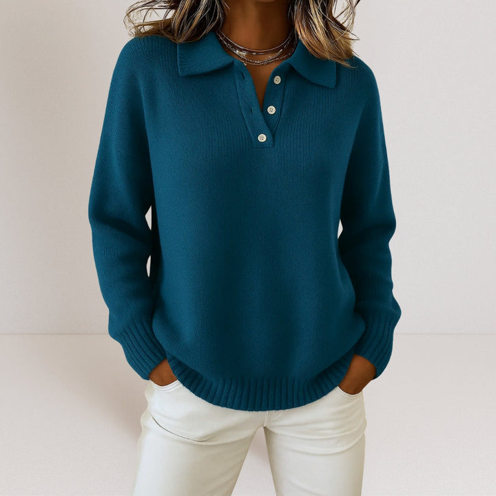 Sandra™ | Soft Knitted Sweater with Collar