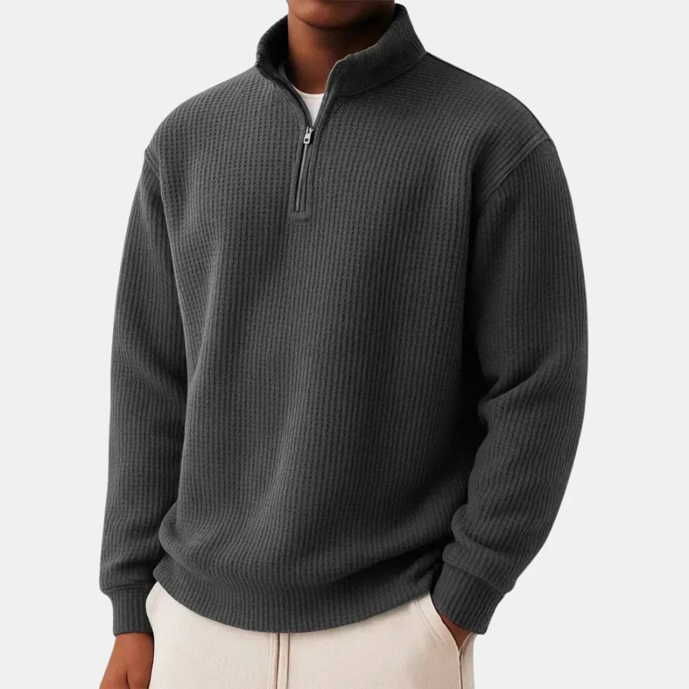 ESSENTIAL KNIT QUARTER ZIP