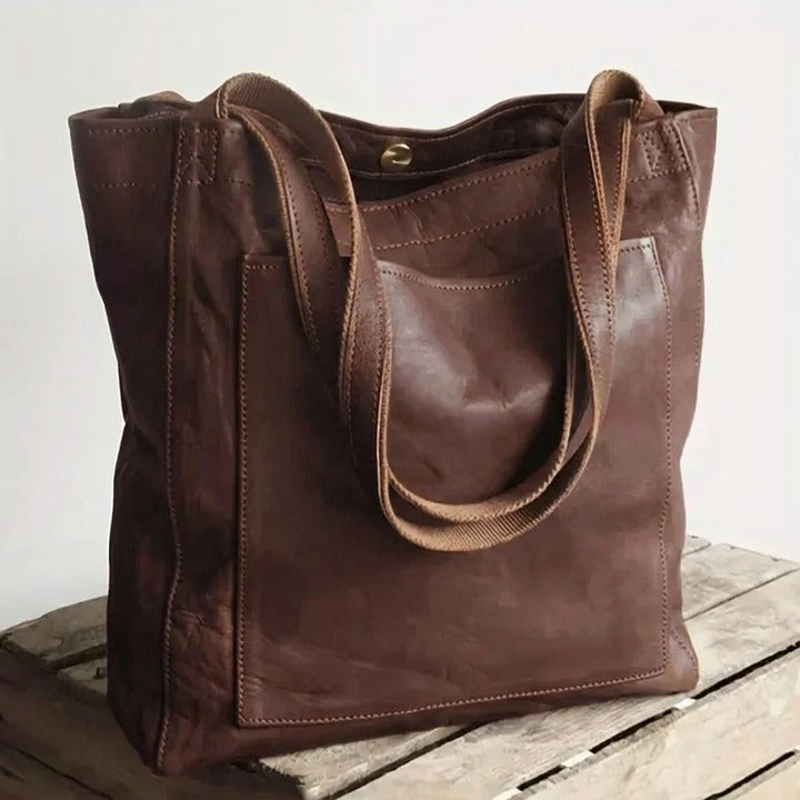 VALLENA | MODERN LEATHER TOTE BAG