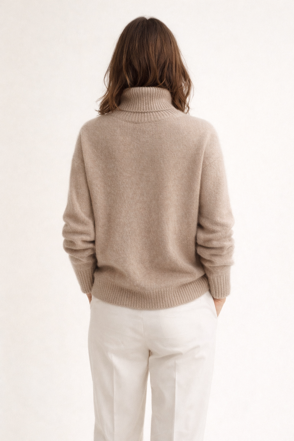 Women's Luxe High Neck Knit Sweater