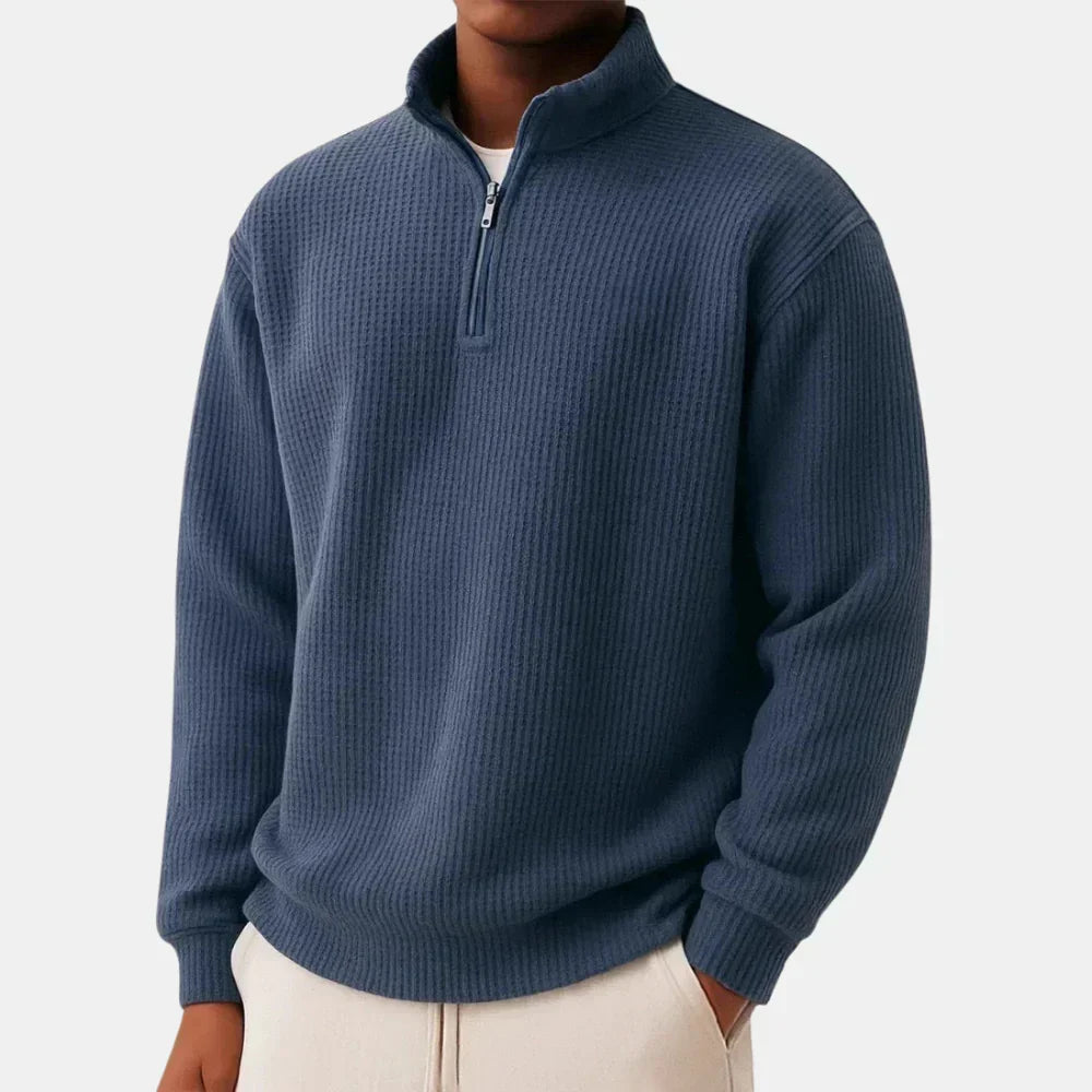 ESSENTIAL KNIT QUARTER ZIP