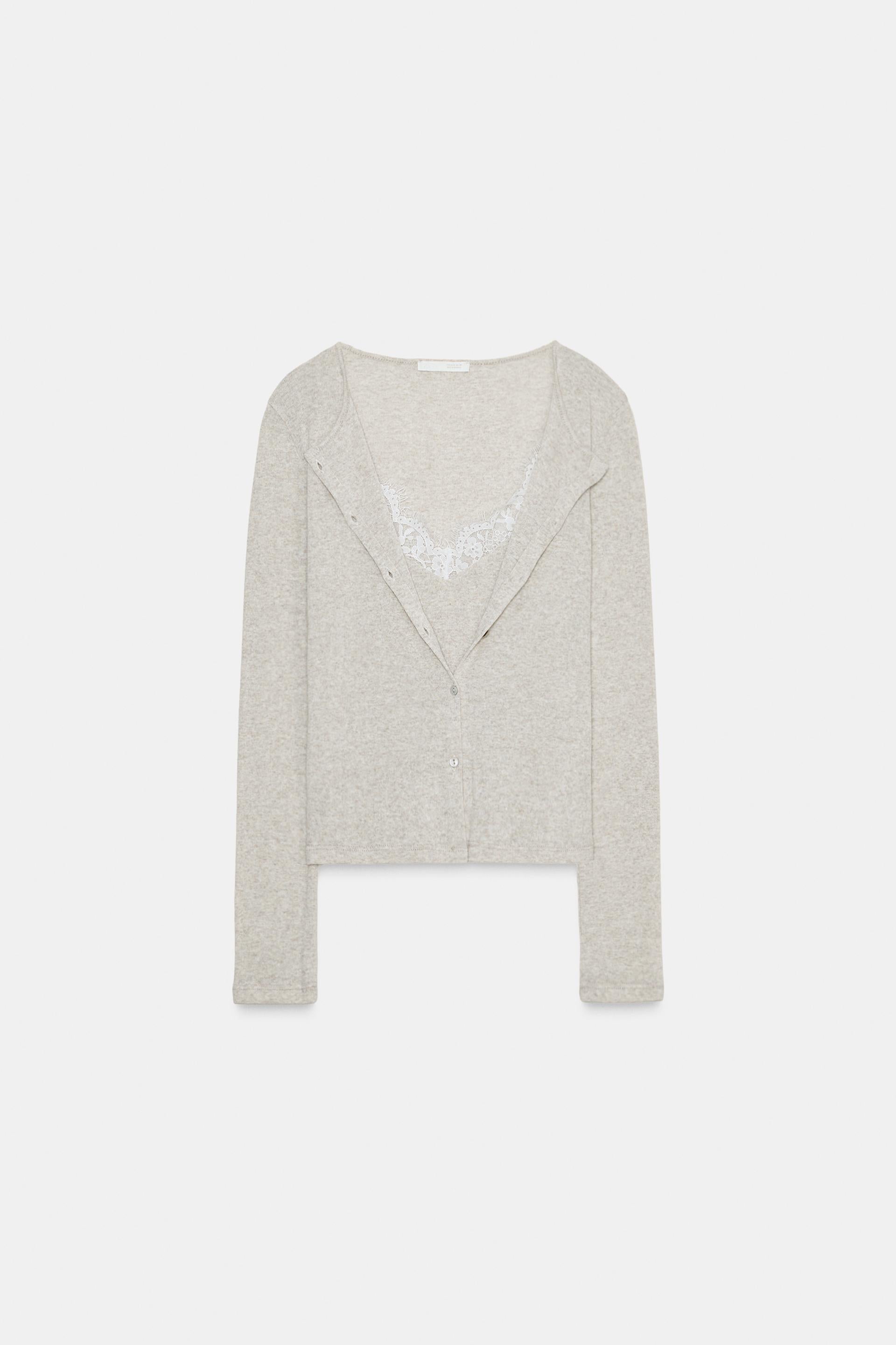 LACE TOP | Jacket With Top And Lace