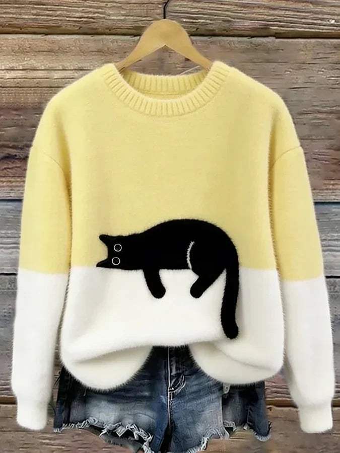 Luna | Women's Cat Motif Sweatshirt