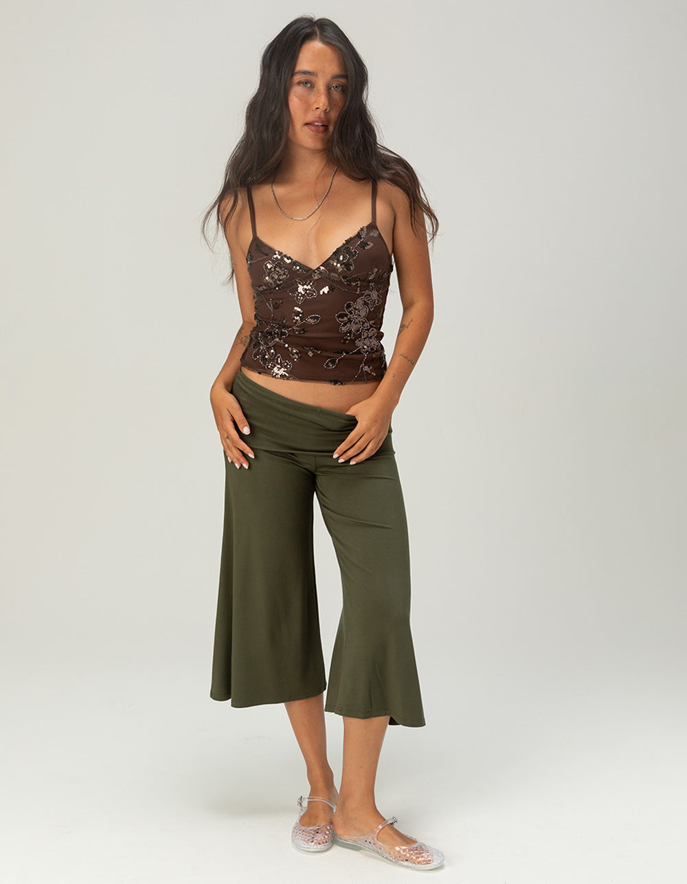 Low-Rise Gaucho Trouser