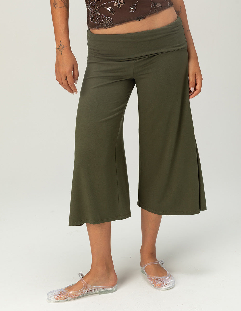 Low-Rise Gaucho Trouser