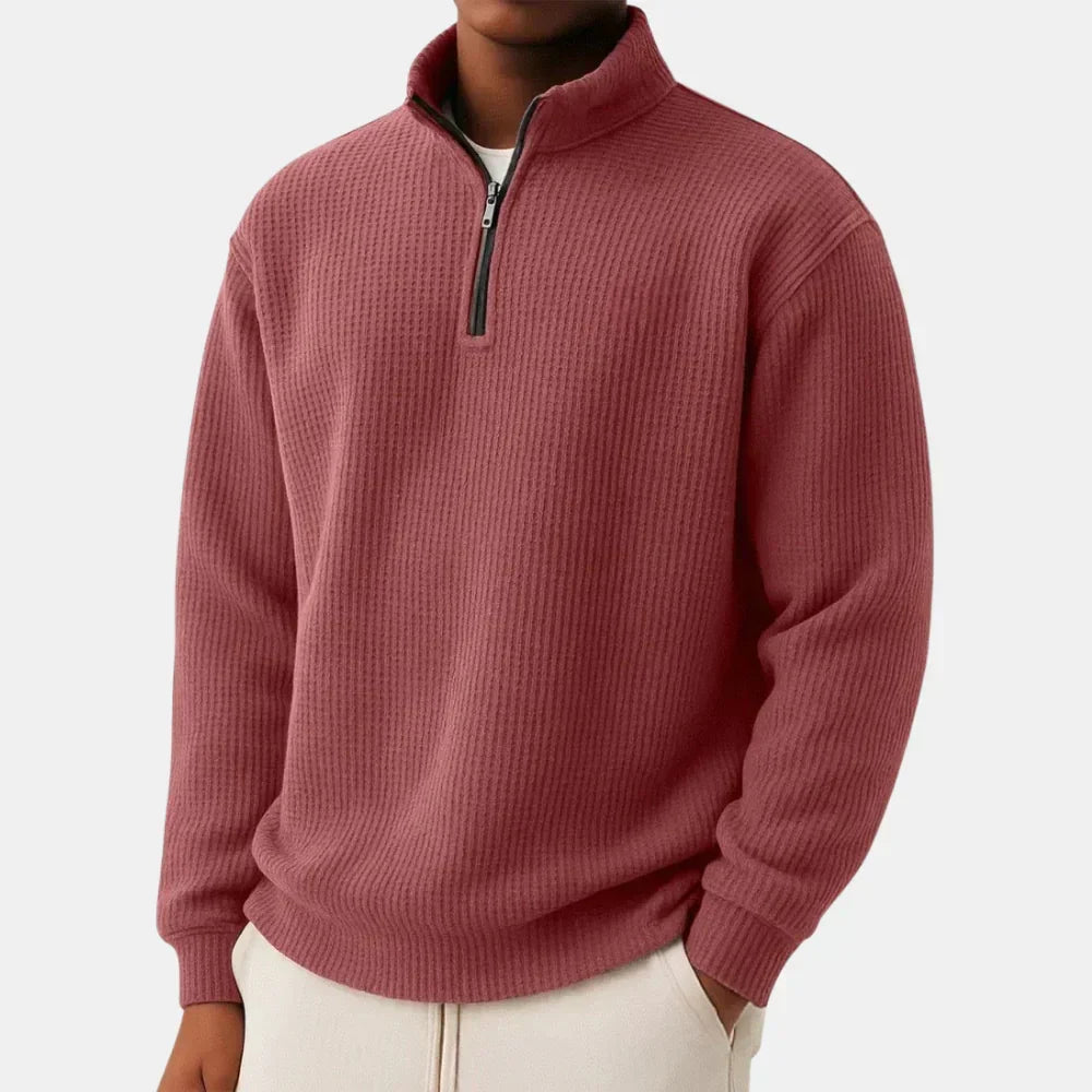 ESSENTIAL KNIT QUARTER ZIP
