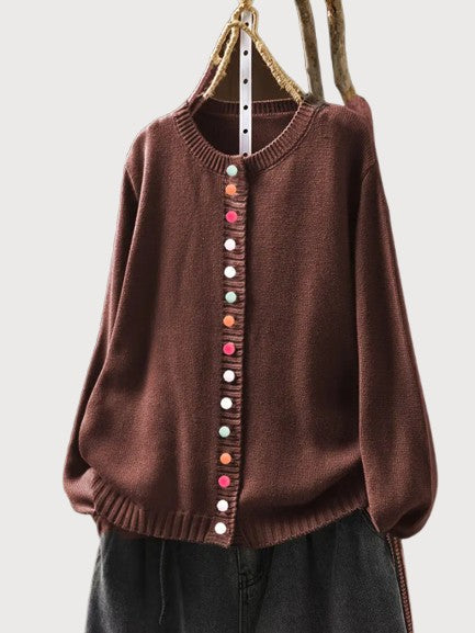 THE KELLY | Women's Grace Button-Detail Cardigan