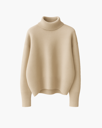 Women's Luxe High Neck Knit Sweater
