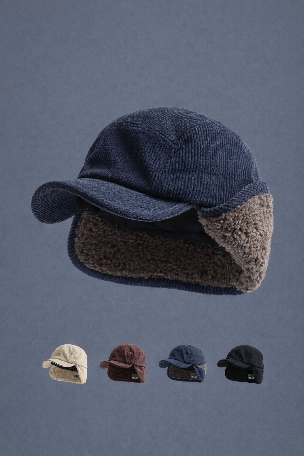 FROSTLINE CORDUROY EARFLAP CAP