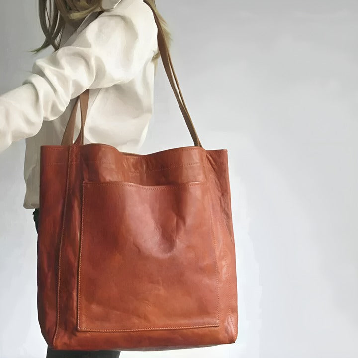 VALLENA | MODERN LEATHER TOTE BAG