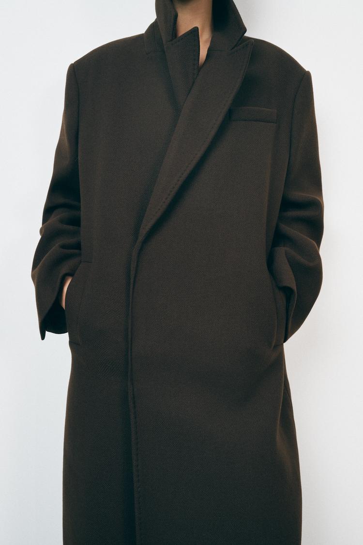 BROWN BLAZER COAT