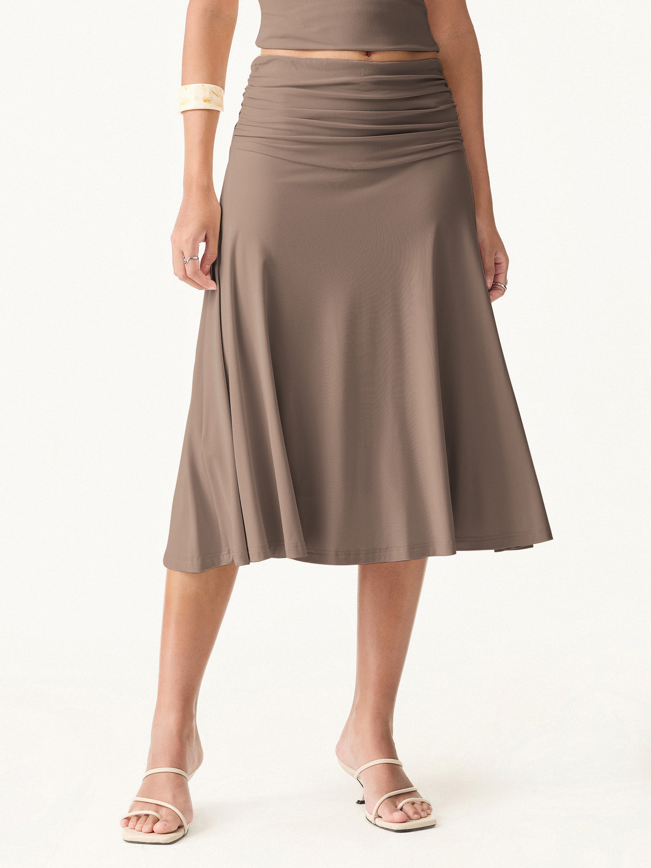 A-Line Midi Skirt