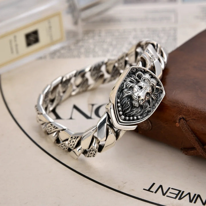 Crowned Guard Silver Bracelet