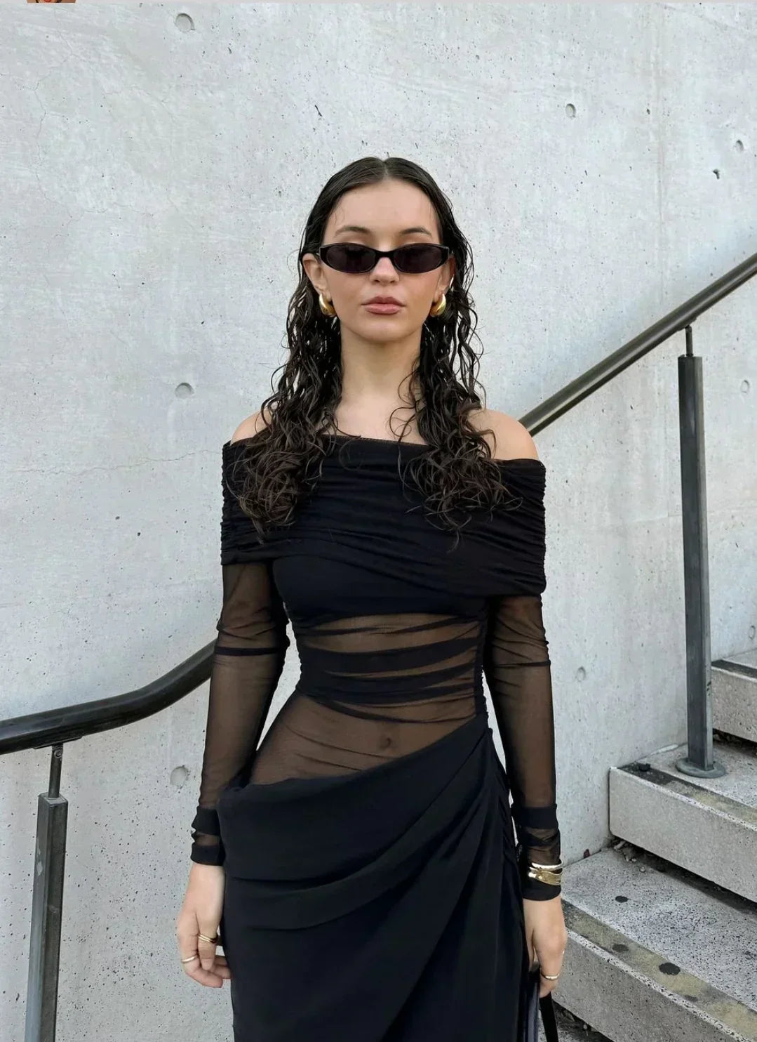 SHEER MAXI DRESS