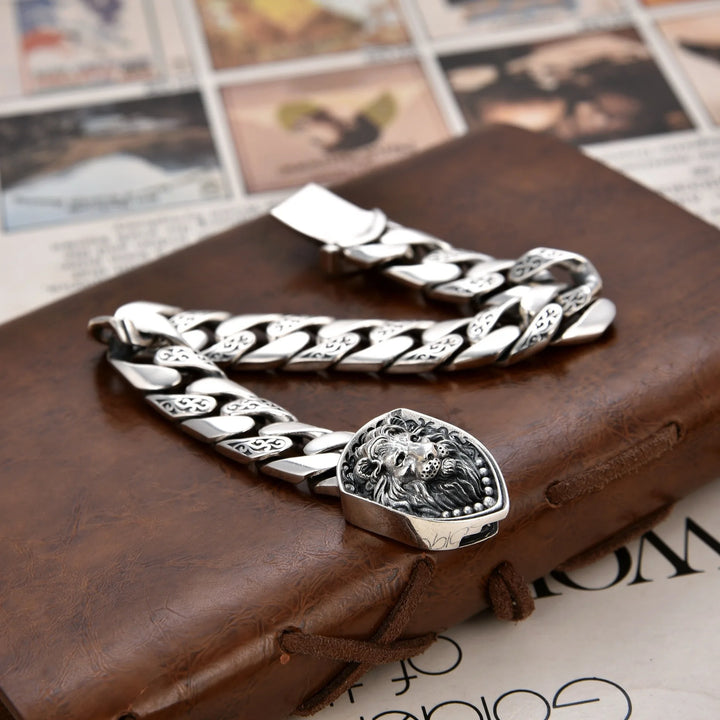 Crowned Guard Silver Bracelet
