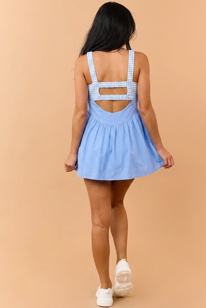 ELSIE LAYERED ROMPER DRESS