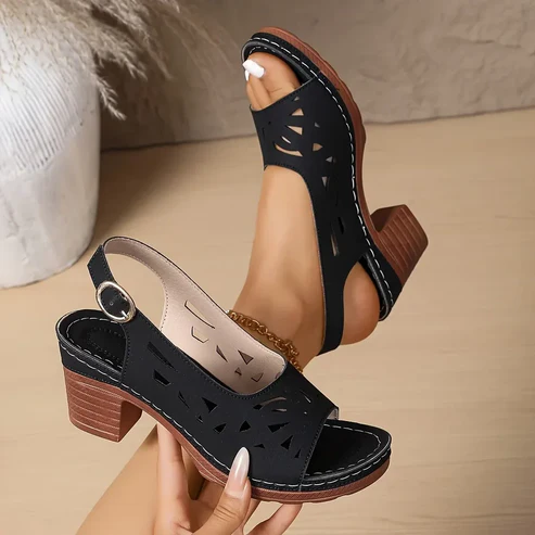 Virexo | Women's wedge sandals with triple arch support