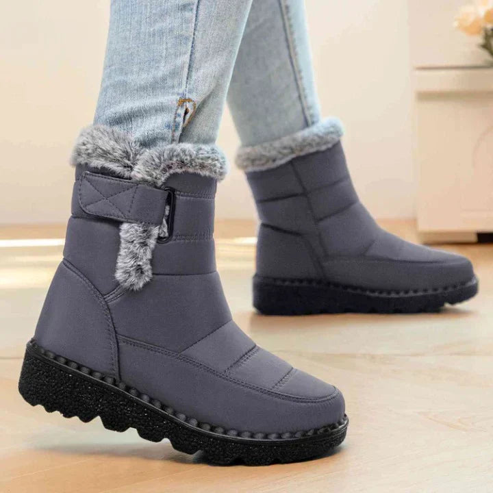 FLEECE LINED ANKLE BOOTS
