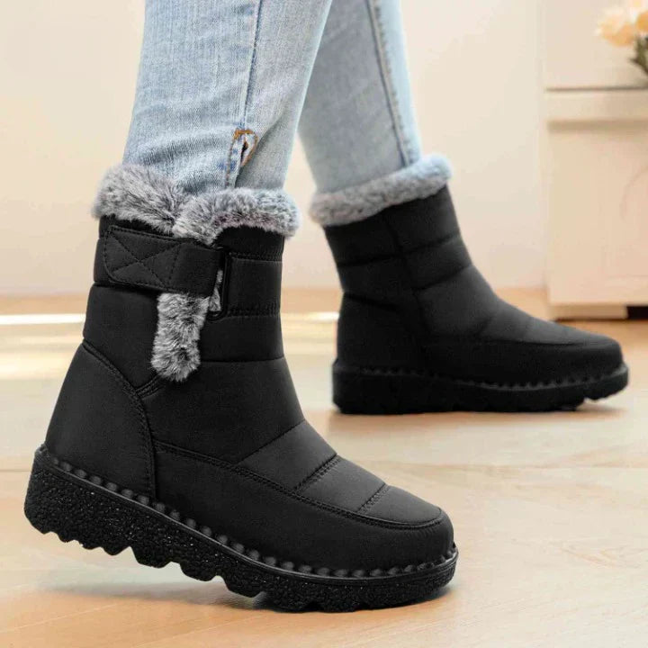 FLEECE LINED ANKLE BOOTS
